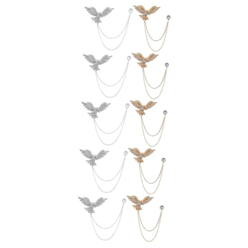 Healvian 5 Sätze Adler Brosche Adler Anstecknadel Vogel Brosche Kragennadel Kettenbrosche Quasten Brosche Clip Retro Anzug Strass Brosche Tier Brosche Schmuck 2 Stücke * 5 Healvian 5 Sätze Adler Brosche Adler Anstecknadel Vogel Brosche Kragennadel Kettenbrosche Quasten Brosche Clip Retro Anzug Strass Brosche Tier Brosche Schmuck 2 Stücke * 5 von Healvian