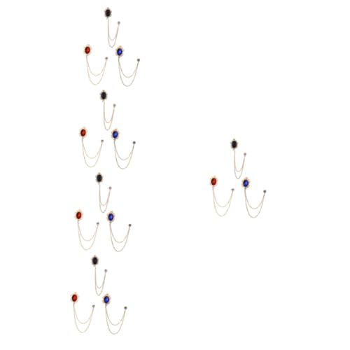 Healvian 5 Sätze Brosche Zubehör Anstecknadel Broschen Männer Emaille Kragen Kette Krawatte Kette Beschichtung 3 Stück * 5 Healvian 5 Sätze Brosche Zubehör Anstecknadel Broschen Männer Emaille Kragen Kette Krawatte Kette Beschichtung 3 Stück * 5 von Healvian