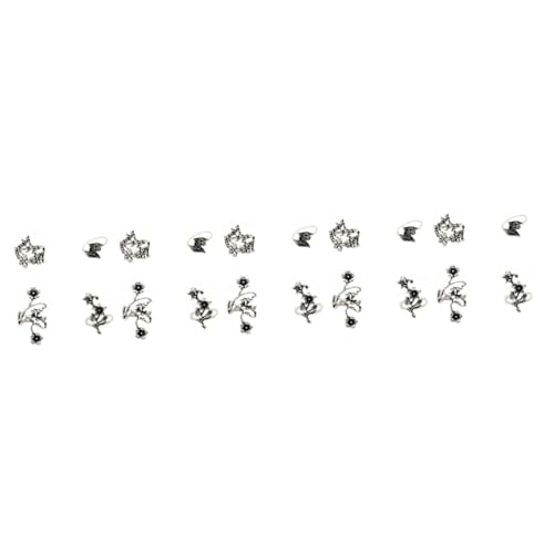 Healvian 5 Sätze Ringset Zarter Fingerring Blumenring Personalisierter Ring Mädchenring Retroringe Ringschmuck Ringdekoration Ringe Für Frauen Mädchen Fingerring Legierung 4 Stück * 5 Healvian 5 Sätze Ringset Zarter Fingerring Blumenring Personalisierter Ring Mädchenring Retroringe Ringschmuck Ringdekoration Ringe Für Frauen Mädchen Fingerring Legierung 4 Stück * 5 von Healvian