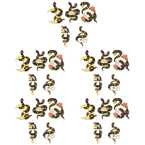 Healvian 5 Sätze Schlangen Brosche Tierdesign Anstecker Legierung Für Hochzeiten Partys Und Für Freunde Und Familie 5 Stück * 5 Healvian 5 Sätze Schlangen Brosche Tierdesign Anstecker Legierung Für Hochzeiten Partys Und Für Freunde Und Familie 5 Stück * 5 von Healvian