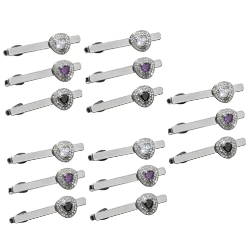 Healvian 5 Sätze Teiliges Krawattenclip Für Männer Silberne Krawattenklammern Mit Funkelnden Edelsteinen Für Hochzeiten Business Formelle Anlässe 3 Stück * 5 Healvian 5 Sätze Teiliges Krawattenclip Für Männer Silberne Krawattenklammern Mit Funkelnden Edelsteinen Für Hochzeiten Business Formelle Anlässe 3 Stück * 5 von Healvian