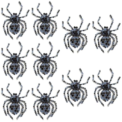 Healvian 5 Sätze Vintage Spider Brosche Mit Strass Für Halloween Anstecknadel Für Damen Und Herren Für Cosplay Und Besondere Anlässe 2 Stück * 5 von Healvian