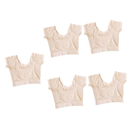 Healvian 5 Stk Schweißpolster-Unterwäsche Achselweste Tanktops aus Modal für Damen underarm sweat pad unterarm schweiß pads Hemden für Damen Frauenunterwäsche Unterarm-Schweißpads Weste BH von Healvian