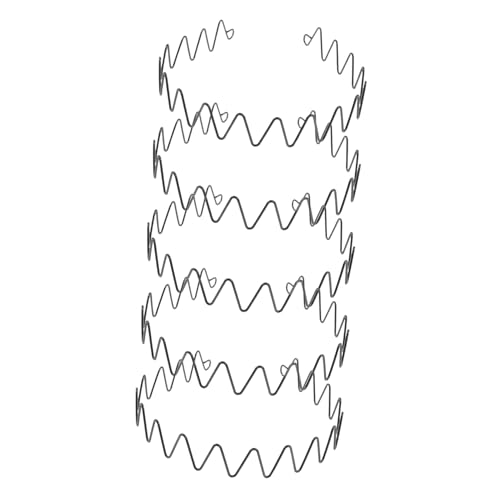 Healvian 5stücke Antiskid Haarband Für Outdoor-sportarten Elastisches Design Für Slicked-back Frisuren Unisex Für Fitness Und Freizeit Schwarz von Healvian