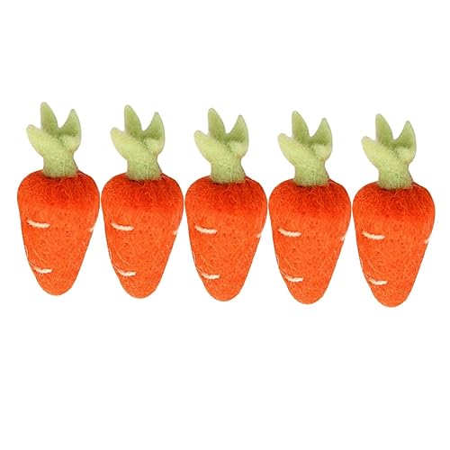 Healvian 5stücke Filz Karotten Form Ornamente Diy Broschen Haarnadeln Kleidung Hut Bastelmaterial Filzkarotte Lieferung von Healvian