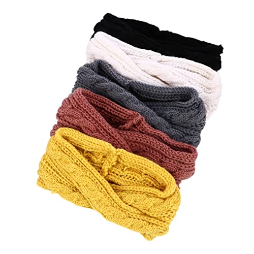 Healvian 5 Stück Damen Stirnband mit Warmes Ohrwärmer Haarband für Kalte Design für Zufällige Farben Zufällige Farbe von Healvian