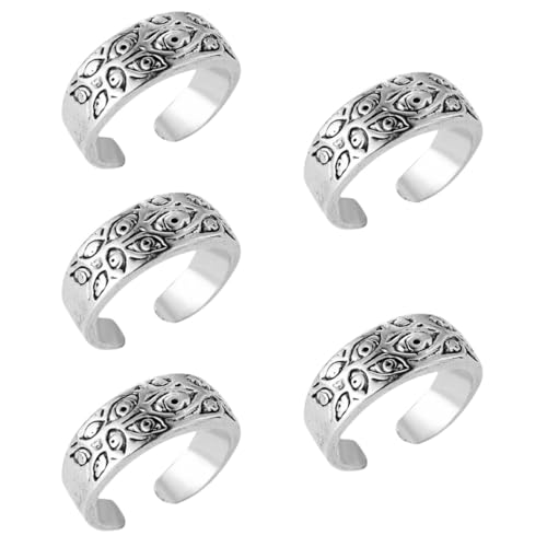 Healvian 5 Stück Evil Eye für und Frauen Modischer Punk Einzigartiger Hip Hop Schmuck für Partys und Festivals Stilvoller Augenring mit Feiner Verarbeitung von Healvian