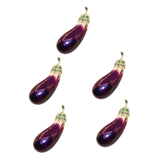 Healvian 5 Stück Explosionssichere Schnalle Auberginen Reversnadel Cheongsam Brosche Strickjacken Brosche Abzeichen Für Frauen nverschluss Kleidernadel Schmuck von Healvian