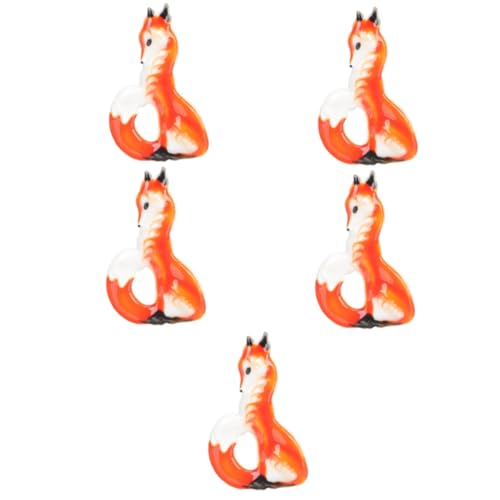 Healvian 5 Stück Fox Brooch Pin für Damen Cartoon Fuchs Brosche Modisches Kleidung Accessoire für Anzüge Schals Taschen Langlebig Perfektes für Besondere Anlässe von Healvian