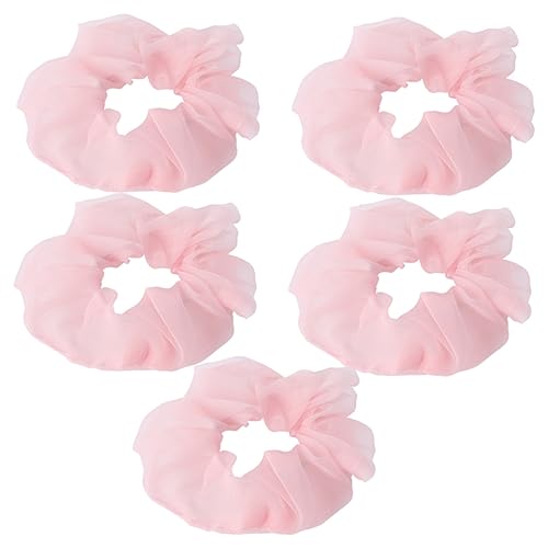 Healvian 5 Stück Garn-haargummis Für Frauen Boho-wickel-pferdeschwanzhalter Dicke Spiral-haargummis Einfache Pferdeschwanzhalter von Healvian