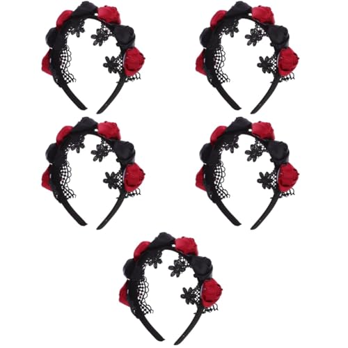 Healvian 5 Stück Halloween Blumen Stirnband mit Spitze Cosplay Haarschmuck für Partys Geeignet für Erwachsene Vielseitig Einsetzbar als Fotorequisit Wiederverwendbar und Passend zu Healvian 5 Stück Halloween Blumen Stirnband mit Spitze Cosplay Haarschmuck für Partys Geeignet für Erwachsene Vielseitig Einsetzbar als Fotorequisit Wiederverwendbar und Passend zu von Healvian
