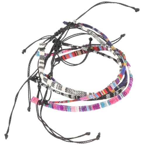 Healvian 5 Stück Herren Armbänder Handgefertigte Bohemia Fußkettchen für Männer und Frauen Vielseitige Designs für Einen Eleganten Look für Sommer von Healvian