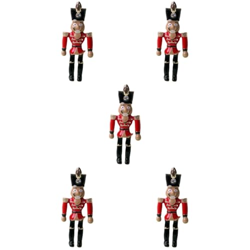 Healvian 5 Stück Kreative Weihnachtsbrosche Nutcracker Soldier Brosche für Festliche Anlässe als für Familie und Freunde Dekorativ und für Kleidung und Accessoires von Healvian