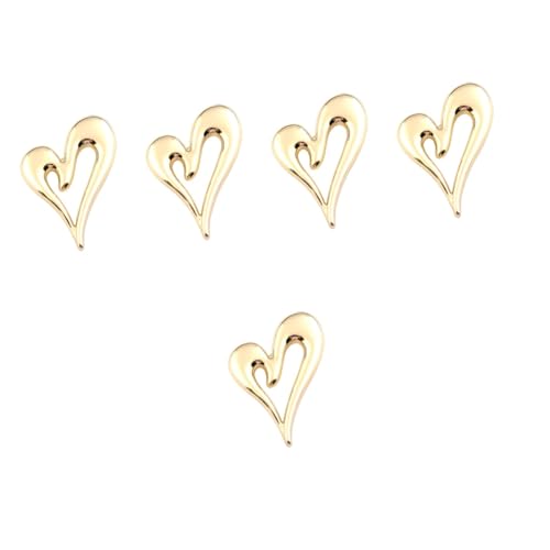 Healvian 5 Stück Liebes Anstecknadeln Boutonniere Anstecknadeln Schmuckbroschen Broschennadel Für Damen Brustnadel Liebesherz Brosche Herzförmige Brosche Valentinstags von Healvian