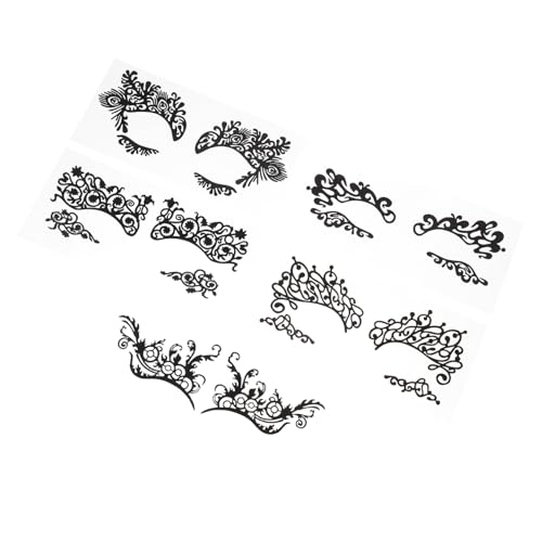 Healvian 5 Stück Masquerade Augen Tattoo Sticker Temporäre Spitzen Eyeliner Aufkleber Hautfreundlich Geruchlos für Partys Halloween Club Festival Stilvolle Spitzen Makeup Healvian 5 Stück Masquerade Augen Tattoo Sticker Temporäre Spitzen Eyeliner Aufkleber Hautfreundlich Geruchlos für Partys Halloween Club Festival Stilvolle Spitzen Makeup von Healvian