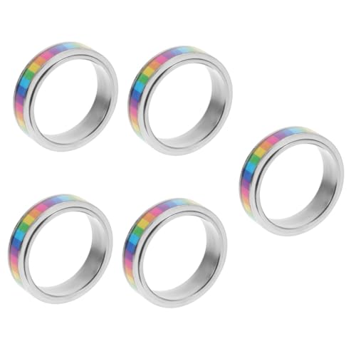 Healvian 5 Stück Regenbogenflaggen Ringe Ringe Für Frauen Gay Pride Merch Gold Der Ring Pride Accessoires Damenringe Pride Dekorationen Pride Schmuck Moderinge Pride Schmuck Für Healvian 5 Stück Regenbogenflaggen Ringe Ringe Für Frauen Gay Pride Merch Gold Der Ring Pride Accessoires Damenringe Pride Dekorationen Pride Schmuck Moderinge Pride Schmuck Für von Healvian