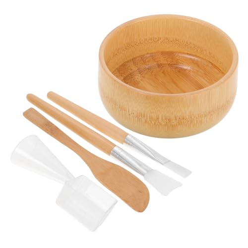 Healvian 5 Stück Teiliges DIY Set mit Spatel Löffel und Pinsel Kleines Beauty Tool für Maskenmischung und Hautpflege Kompakt und Vielseitig für Zuhause und Reisen von Healvian