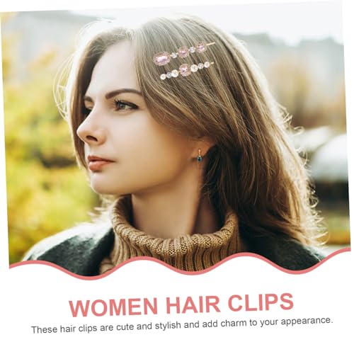 Healvian 5 Stück Teiliges Glitzernder Haarspangen mit Strassbesetzten Clips Rutschfest und Elegant als Damen Haaraccessoires für Lange Haare und Festlichen Schmuck von Healvian