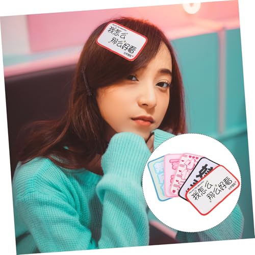 Healvian 5 Stück Teiliges Haar Bangs Patch Haar accessoires zum Fixieren der Ponyfransen frei von Clips Praktische und Wiederverwendbare Haarpasten für Make up und Gesichtsreinigung von Healvian