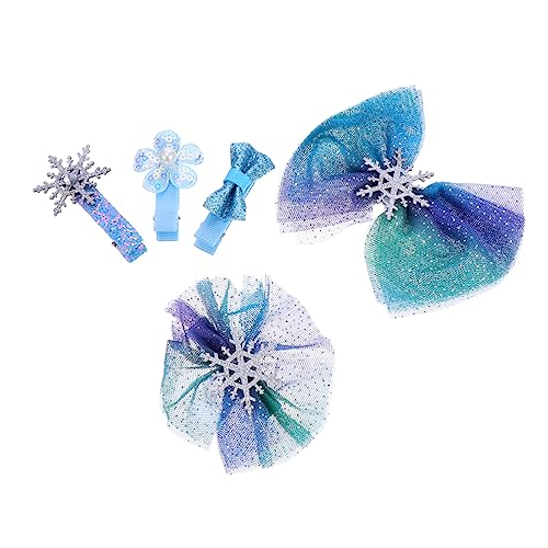 Healvian 5 Stück Teiliges Set Haarschmuck mit Bowknoten Haarspangen Haaraccessoires für Partys Cosplay Besondere Anlässe von Healvian