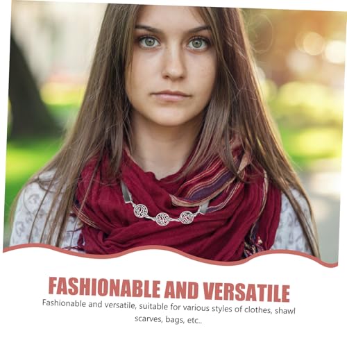 Healvian 5 Stück Teiliges Vintage Cardigan Clips aus Silber Stilvolle Schal und Pullover Spangen Leichtes Design für Damen Strickjacken Broschen als Eleganter Schmuck und Geschenkidee von Healvian