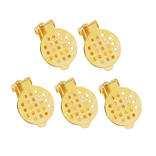 Healvian 50 Stück DIY Ohrclips Ohrclip Zubehör für Damen Netzstruktur Ohrloch Schmuckkomponenten Selbermachen von Healvian