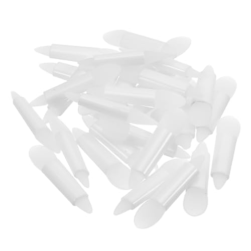 Healvian 50stücke Silikon-lippenstift-applikator Make-up-tool Für Lippen Wiederverwendbare Applikatoren Kleiner Pinsel Für Lidschatten Transparente Anwendung Für Lippenstifte Und von Healvian