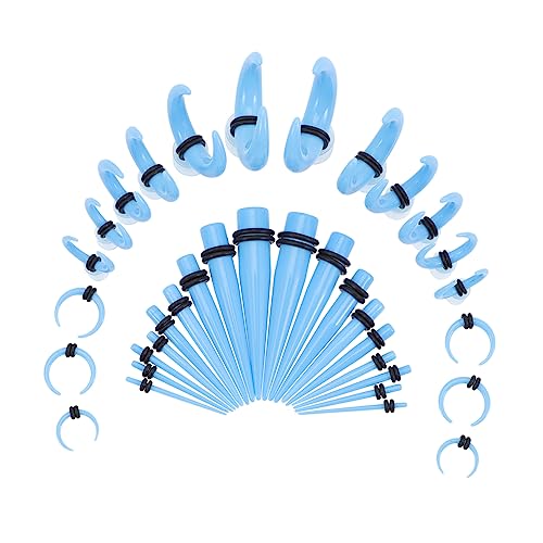 Healvian 50 Stück Spitze Ohren Mit Verlängerten Hörnern Flare Piercing Tunnel Punk Kits Dehnungsmessgeräte Ohrring Loch Stretcher Taper Expander Damen Ohrmessgerät Acryl Healvian 50 Stück Spitze Ohren Mit Verlängerten Hörnern Flare Piercing Tunnel Punk Kits Dehnungsmessgeräte Ohrring Loch Stretcher Taper Expander Damen Ohrmessgerät Acryl von Healvian