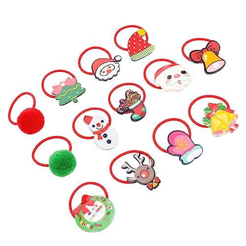 Healvian 50stücke Weihnachts-haarbänder Für Mädchen Elastische Haargummis Für Festliche Haaraccessoires Für Weihnachten Geburtstagsfeiern Und von Healvian