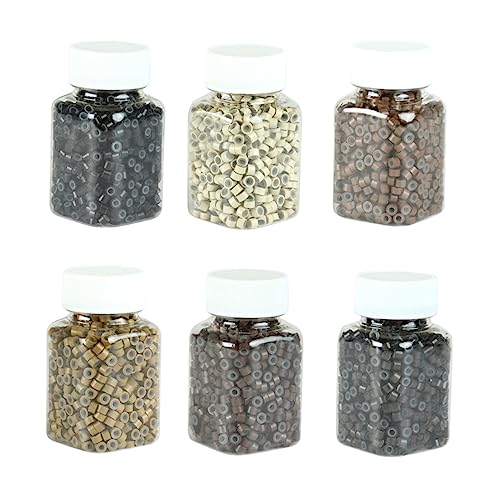 Healvian 500stücke Silikon Haarverlängerungsringe Für Dreadlocks Und Zöpfe Beige Haarperlen Für Männer Und Frauen Rutschfest Und Schützend Für Festivals Und Partys von Healvian