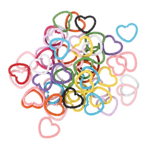 Healvian 50stücke Spurloser Haarring Haarschmuck Für Mädchen Haarstyling-accessoires Diy-haarbänder Haarschmuck Dutt-maker Für Damenhaar Schmuckdekoration Metall-haarmanschettennadel von Healvian