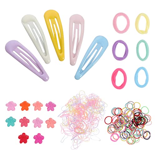 Healvian 565stücke Haargummis Mädchen Haarseil Haarspangen Mädchen Druckknopf Haarspangen Haar Accessoire Haar Seile Snap Gummi Band von Healvian