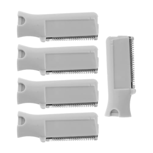 Healvian 5Pcs Augenbrauen Rasierer Ersatz Blatt Gesicht Rasierer Entferner Trimmer Haarentferner Ersatzköpfe Brauen Brauenbrauenbrauen Rasiermesser Wiederverwendbare Augenbrauenpinsel von Healvian
