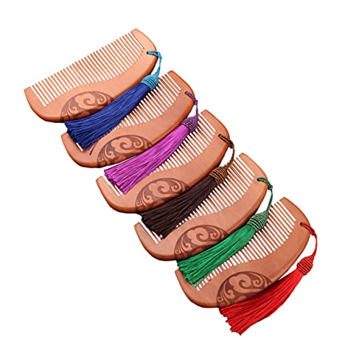 Healvian 5stücke Holzkamm Mit Auspicious Clouds Skulptur Holz Haarkämme Für Frauen Haarschmuck Aus Holz Exquisites Haarstyling Werkzeug von Healvian