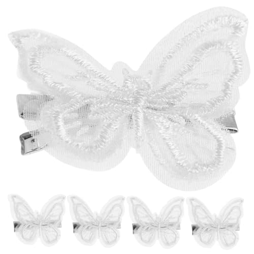 Healvian 5stücke Teiliges Schmetterlings-haarclips Mit Spitze Und Für Damen Und Mädchen Haarspangen Für Hochzeiten Partys Und Alltag von Healvian