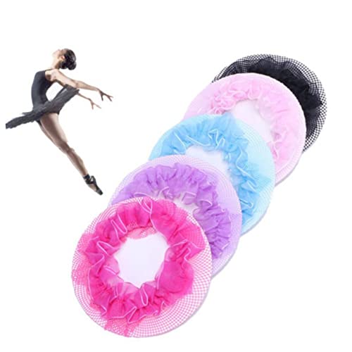 Healvian 5stücke Ballett-haarknotennetz Haarnetze Für Tanz Und Eiskunstlauf Unsichtbare Spulen-haarschmuck-abdeckung Wiederverwendbares Haar-accessoire Für Frauen Und Mädchen Blau von Healvian
