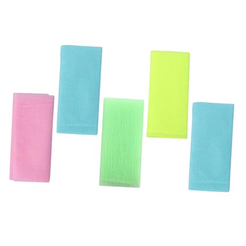 Healvian 5stücke Peeling-handtuch Für Körperpeeling Rückentuch Als Badezubehör Badetuch Für Zuhause Langes Waschhandtuch Für Hautreinigung von Healvian