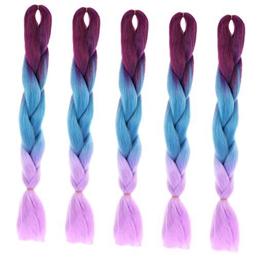 Healvian 5stücke Farben Flechten Haar Synthetische Zöpfe Haar Extensions Für Damen Und Mädchen von Healvian