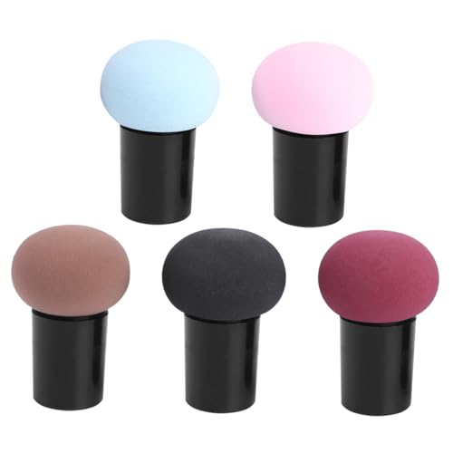 Healvian 5stücke Mushroom Shape Makeup Puff Weicher Langlebiger Puderapplikator Für Zarte Haut Für Lose Und Gepresste Puder Hautfreundlich Und Sicher Anwendung von Healvian
