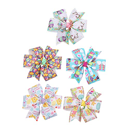 Healvian 5stücke Teiliges Osterhaarbänder Für Süße Schleifen-haarclips Und Für Ostern Partys Und Alltagsoutfits Hochwertige Haaraccessoires Für Mädchen von Healvian