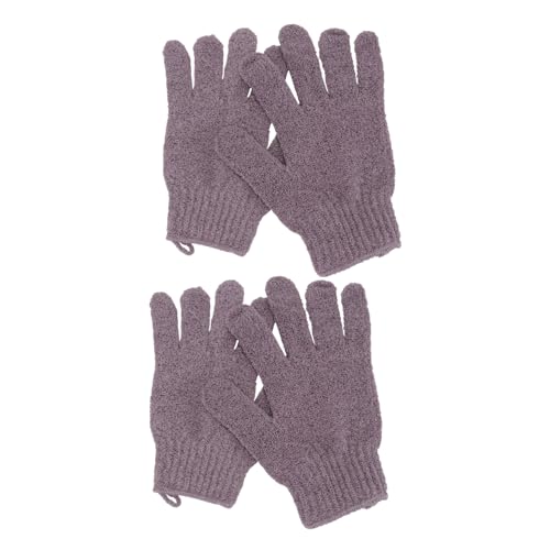 Healvian 6 Paare Duschhandschuh nylon handschuhe nylon gloves Handschuh zum Körperpeeling Spa-Handtücher für die Gesichtsbehandlung Gesichtswäscher Waschlappen Körperbürstenhandschuh Zelle von Healvian