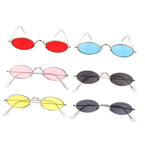 Healvian 6 Paare Retro Damen Sonnenbrille Vintage Fashion mit Bunten Gläsern für Partys Farben Leicht Robust für Fotos Strand und Einkauf Healvian 6 Paare Retro Damen Sonnenbrille Vintage Fashion mit Bunten Gläsern für Partys Farben Leicht Robust für Fotos Strand und Einkauf von Healvian