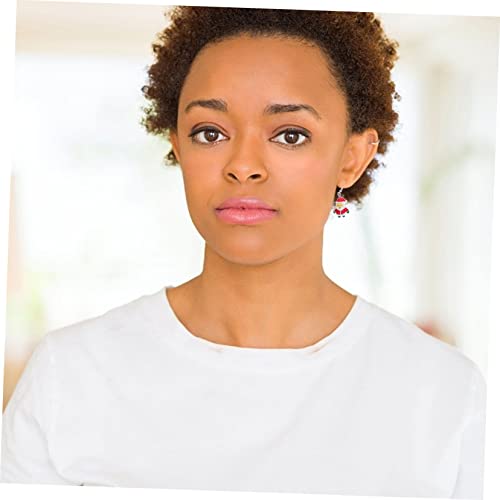 Healvian 6 Paare Weihnachts Ohrringe Delikate Ohrclips Festliche Ohrschmuck Damen Weihnachtsbaum Schneeflocke Weihnachtsmann Design für Party und Alltag von Healvian