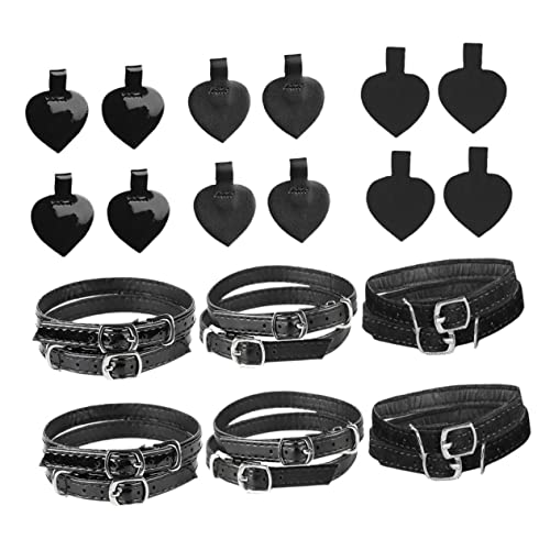 Healvian 6 Sätze Rutsch Fersenschutz Teilig PU Fersenkissen und Verstellbare Knöchelriemen für Damen High Heels Flexible Selbstklebende Fersenschutz Pads Verhindert Fersenrutschen und von Healvian