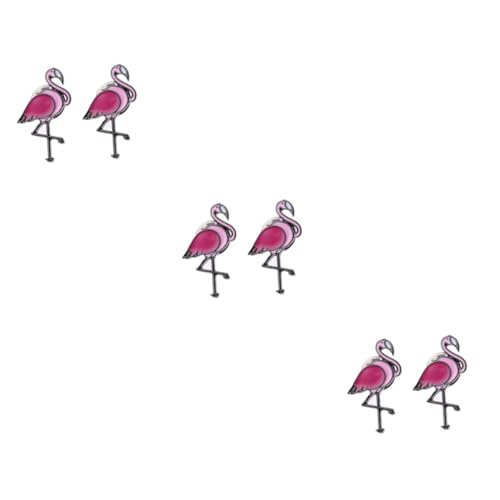 Healvian 6 Stck. Flamingo Broschen Cartoon Anstecknadeln aus Umweltfreundlicher Legierung für Damen Mädchen Schmuck Party Kleidung Accessoires von Healvian