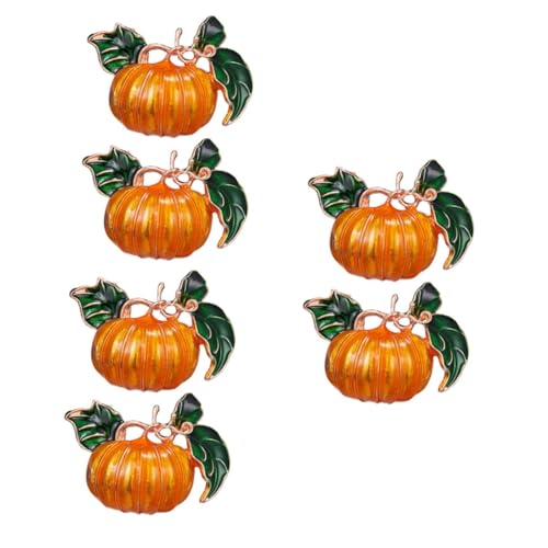 Healvian 6 Stck. Halloween Broschen Langlebiger Legierung Realistische Kürbisform Anstecknadeln Deko für Kleidung und Festlichkeiten als für Halloween und Herbst Healvian 6 Stck. Halloween Broschen Langlebiger Legierung Realistische Kürbisform Anstecknadeln Deko für Kleidung und Festlichkeiten als für Halloween und Herbst von Healvian