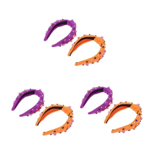 Healvian 6 Stck. Teiliges Halloween Haarband Damen Breites Verstellbares Stirnband mit Funkelnden Strasssteinen und Perlen Weiches Stoffhaarband Eleganter Highcrown Stil Wiederverwendbar Healvian 6 Stck. Teiliges Halloween Haarband Damen Breites Verstellbares Stirnband mit Funkelnden Strasssteinen und Perlen Weiches Stoffhaarband Eleganter Highcrown Stil Wiederverwendbar von Healvian