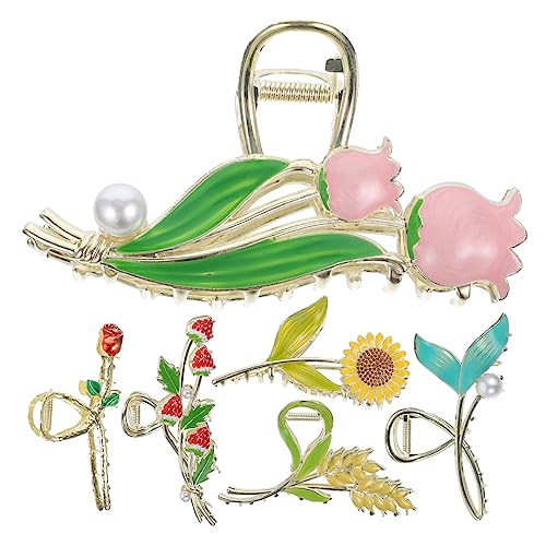 Healvian 6stücke Metallklammern Fischschwanzklammer Weizenklammer Erdbeerklammer Blumenklammern Für Frauen Mädchen Und Alltag Geburtstag Hochzeit Party Zeremonie Abschlussball von Healvian