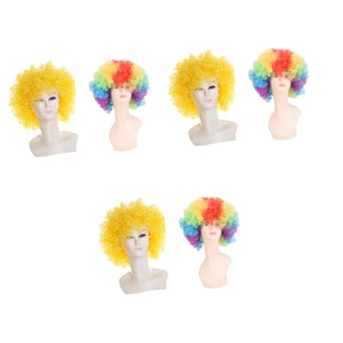 Healvian 6 Stück Afro-Perücke perücken Maskerade Perücke Frisur-Cosplay Haare von Healvian
