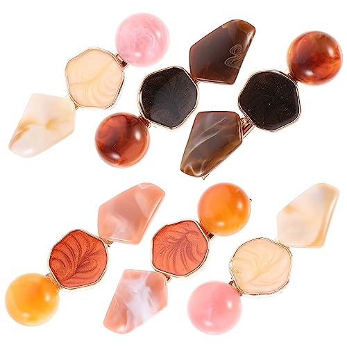Healvian 6stücke Geometrische Marmor Haarspangen Für Frauen Haarclips Und Haarschmuck Vielseitige Haaraccessoires Für Verschiedene Anlässe von Healvian